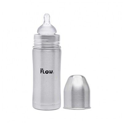 Dr.Flow Vogue Stainless Steel Baby Feeding Bottle DF9002 (360 ml)