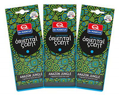 Dr Marcus Car Air Freshener Oriental Scent - Amazon Jungle (Made in Europe), Pack of 3