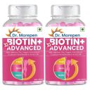 DR. MOREPEN Biotin+ Advanced for Hair Growth, Glowing Skin & Healthy Nails | With Multivitamin, Amino Acid, Natural Extract of Amla & Green Tea, Bhringraj & Brahmi - 60 Tablets (Pack of 2)...