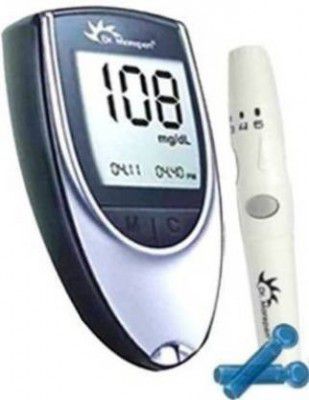 Dr. Morepen Blood Sugar Glucose checking machine Glucometer (Grey/Black)