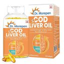 DR. MOREPEN COD Liver Oil Capsules With Natural Omega 3, Natural EPA & DHA |Vitamin D & A | UltraPure & Finest COD Fish Pack of 100 Softgels...