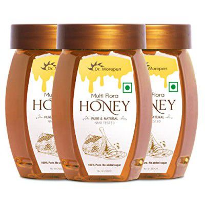 Dr Morepen Honey Multi Flora 250Gm - Pet Jar Pack Of 3
