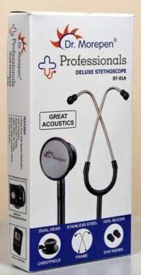 Dr. Morepen Professionals Deluxe Stethoscope Stethoscope (Black)