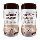 Dr. Morepen Weight Gainer/Gain Weight, Post Workout, 74 g Carbohydrate, 14.5g Protein, Healthy Fats (irish Chocolate, 500g) | Pack of 2...