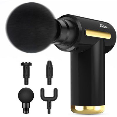Dr Physio USA Supervolt Nighthawk 1041 Rechargeable Massage Gun | 4 Massage Heads