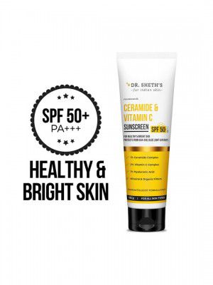DR. SHETHS Ceramide & Vitamin C Sunscreen SPF 50+ PA+++ - 125 g