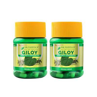 Dr. Vaidyas Giloy Capsules Immunity Booster, 30 Capsules Each (Pack of 2)