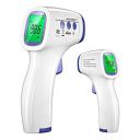 DR VAKU Infrared Digital Thermometer For Fever, Non-Contact Laser Infrared Thermometer Temperature Gun [Battery Included] - White and Blue, Plastic...