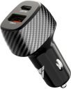 DR VAKU® TROSVOLT 53W Car Charger Fast Charging Dual Port Type C PD QC PPS 3.0 USB Car Mobile Laptop Adapter for iPhone 17/16/15/14/13 etc., Samsung All Series, Tablets, & Android Smartphones- Black...