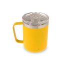 Dr. WaterR Double Walled Mug with Lid, Keeps Beverages Hot or Cold for 2-4 Hours, 350ml (DW-Mug-Yellow)...