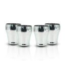 Dr. WaterR Stainless Steel Royal Glass 300ml Ideal for Water, Juice, Hot-Cold Drinks, Cocktail, Milkshake, Smoothie, Home, Party Restaurant Gifting Special Occasion (Silver Finish, Set of 4 pcs)...
