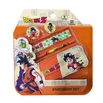Dragon Ball Z 5 pcs Stationery SetSchool Supplies Kit Multicolor Return Gift for Kids Age 3 Years +