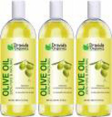 Dravida Organics Cold Pressed Olive Oil - 100% (Pack of 3)  (300 ml)