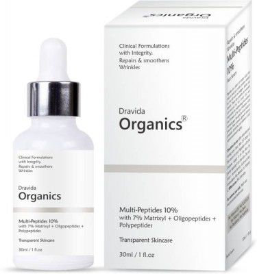 Dravida Organics Multi Peptide Anti Aging Night Serum for Collagen Boosting  (30 ml)