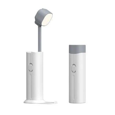 Dravina Rechargeable LED Table Light with Power Bank (1200mAh) – 3-Color Adjustable Handheld Desk Lamp
