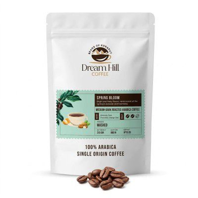 Dream HIll Coffee Spring Bloom - Medium-Dark Roast notes of Chocolate, Almonds, Orange | 250g, Whole Beans