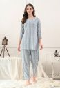 DreamBe  Women Night Suit Set White Printed...