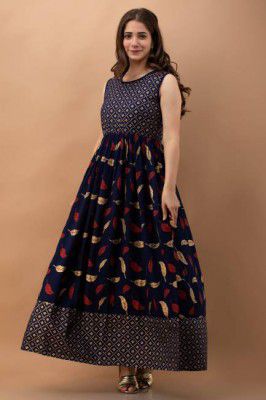 Dressar Women A-line Blue Dress