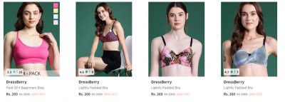Up to 90% off Dressberry Bra | Start @ 215