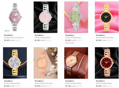 Myntra : DressBerry Women Watches Upto 90% Off