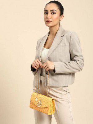 Dressberry Women Yellow Shoulder Bag