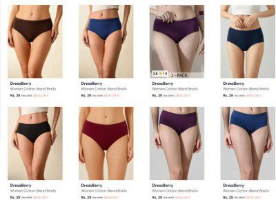 Myntra : Up to 89% OFF - Dressberry Briefs | Starts At Rs.39