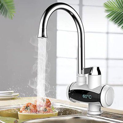 Drivanto Instant Electric Water Heater Faucet Tap Hot Tap Home-Kitchen Water Heating Instantaneous Water Heater Tank less (3000W)