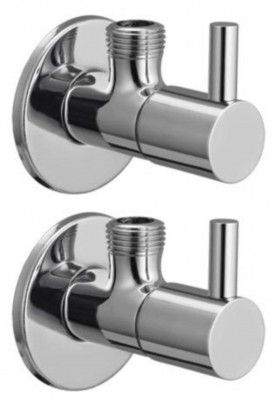 Drizzle Flora Angle Cock/Angle Valve Stop Cock Brass - Set of 2