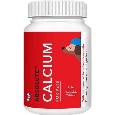 Drools Absolute Calcium Tablet- Dog Supplement, 50 Pieces