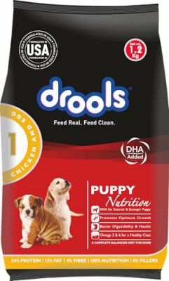 Drools Chicken and Egg Pellet Puppy Dog Food - 1.2kg