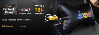 Droom : Car Neck Rest Pillow | Starts @ ₹9 Only
