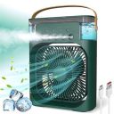Drumstone Mini Air Cooler with LED Light, Portable AC Fan Cooler, Evaporative Cooler with 3 Wind Speeds, 3 Spray Modes & Timer, Personal Cooling Mist Fan_Multicolor...