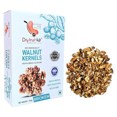 Dry Fruit Hub Broken Walnut Kernels 1kg Without Shell 