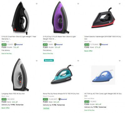 Dry Iron Starts @ 399