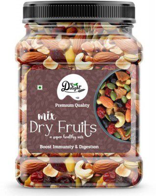 DRYDELIGHT Organic Premium Mix Dry Fruit | Healthy & Tasty | Almonds, Cashews, Raisins, Apricots, Kiwi, Assorted Seeds & Nuts - (200 g)
