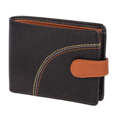 DRYZTOR Artificial/PU Leather Wallet for Men trilie Black (BLACCK)