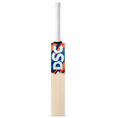 DSC Krunch 1.0 English Willow Cricket Bat for Mens, Size-3, Orange