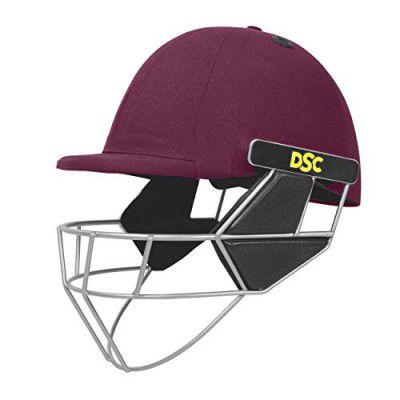 DSC Scud Lite Ti. Cricket Helmet for Mens with Neck Guard (Fixed Spring Steel Grill | Light Weight)