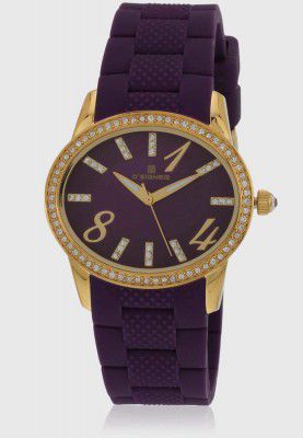 DSIGNER Analog Purple Dial Womens Watch-538GFS