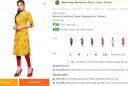 DSK STUDIO  Women Floral Print Crepe Straight Kurta  (Yellow)...