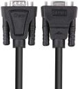 DTECH DB9 RS232 Serial Cable Male to Female Null Modem Cord Full Handshaking 7 Wire Crossover for Data Communication (0.5m, Black)...