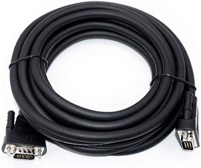 DTECH VGA Male to Male Cable 3 Meter Long PC Computer Monitor Cord 1080p High Resolution (10Feets, Black)