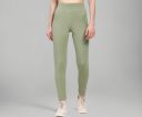 DTR FASHION Women's Light Green Stretchable Cotton Blend Casual Tight