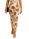 DTR FASHION Women's White Printed Stretchable Cotton Blend Casual Jegging...