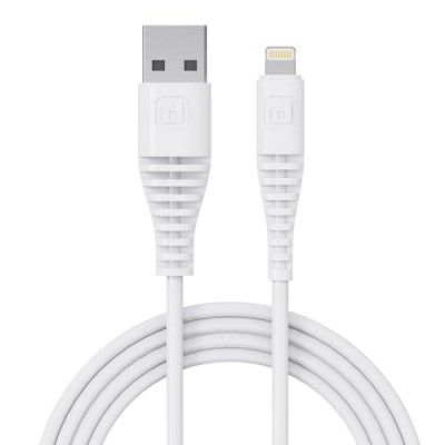 Dubstep Blaze Stellar 20W USB-A To Type-L Data Fast Charging Compatible & Data Sync Cable (White)