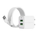 Dubstep Sprint 16W Dual USB Port Wall Charger with 1M Micro USB Cable...
