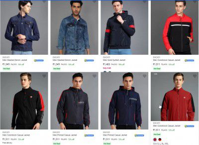 DUCATI Men's Jackets Minimum 70% Off