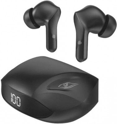 DUDAO U16H Gaming Earbuds B.T V5.3 Hybrid ANC 48dB, 45H Playtime Smart Display IPX7 Bluetooth Gaming (Black, True Wireless)