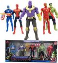 Dufort Avenger Toy Set- Captain America , Iron man , Spiderman , Hulk & Thanos (Multicolor)...