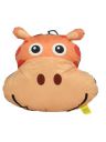 DukieKooky Kids Beige Orange Hippo Pillow Plush Soft Toy (Multicolor)...